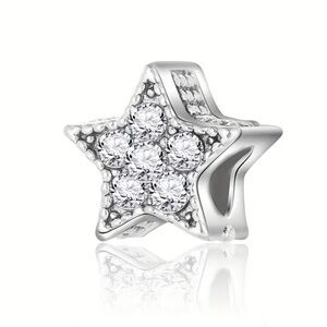 Choose Star or Heart Bracelet Charm-NEW